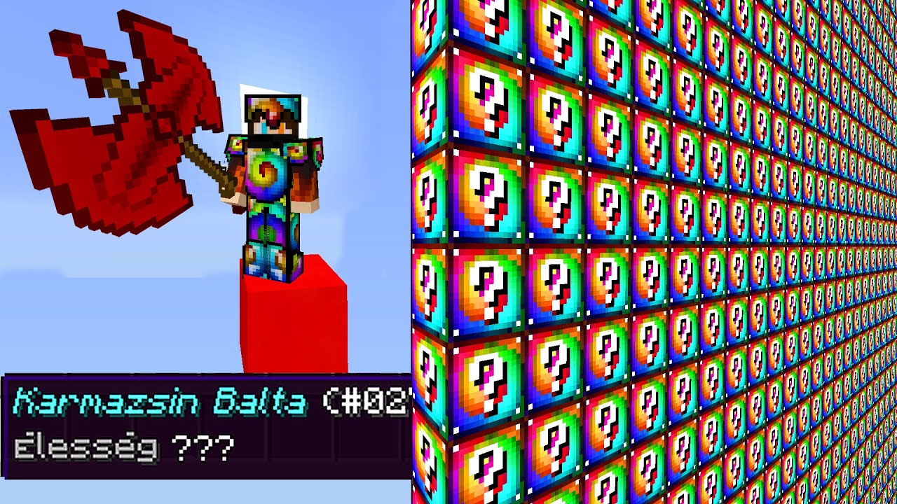 BRUTÁLIS SPIRÁL LUCKY BLOCK FAL CSATA!