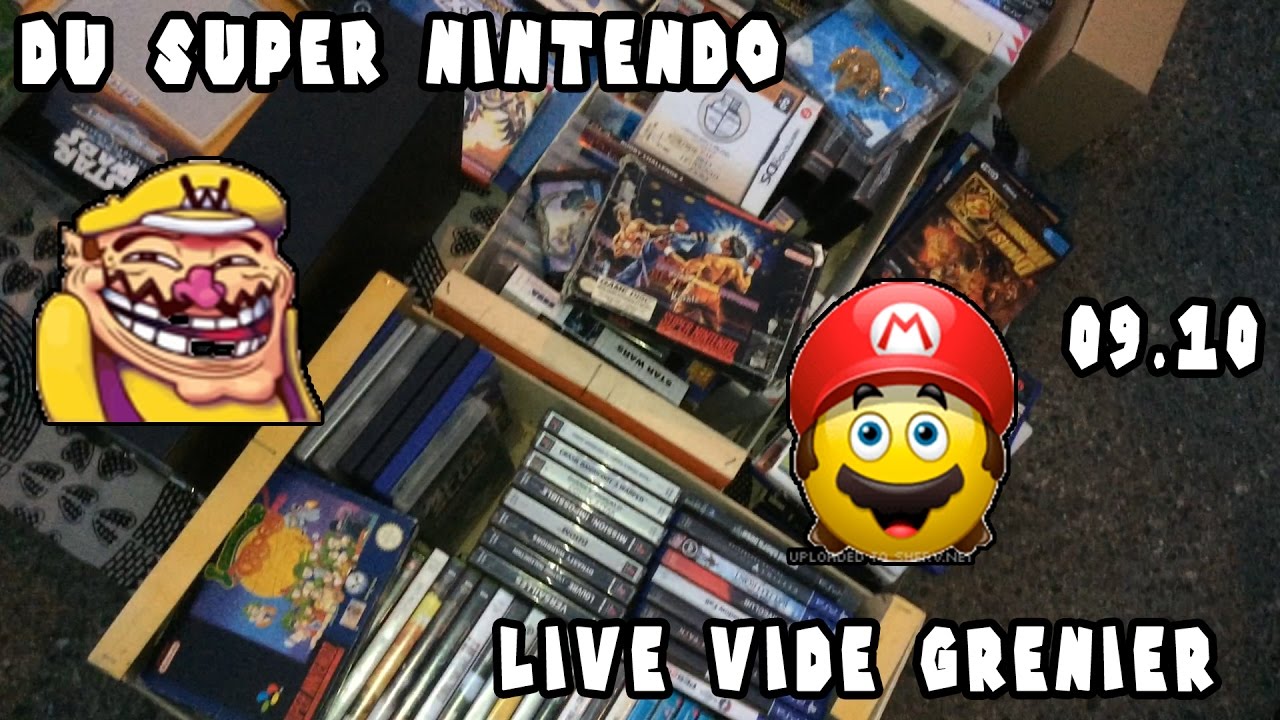 LIVE VIDE GRENIER 9 OCTOBRE - Du SNES EN BOITE O_o