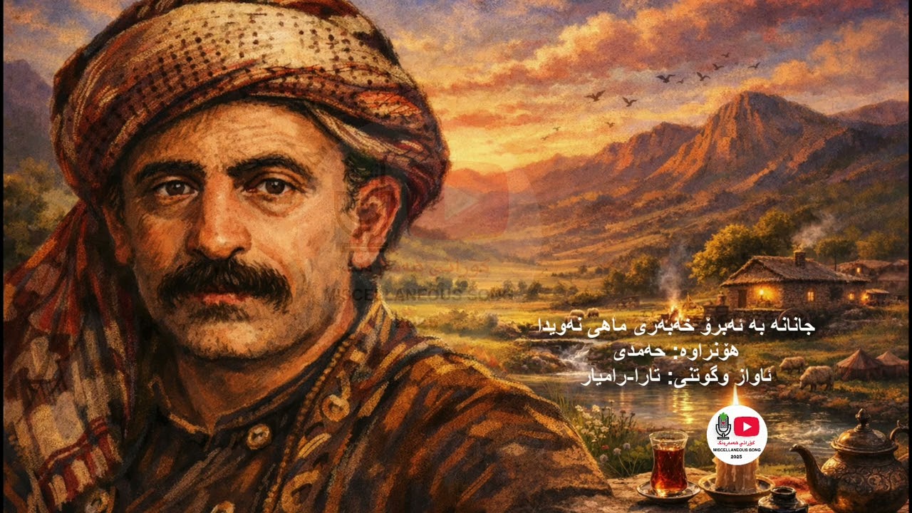 جانانە بە ئەبرۆ خەبەری ماهی نەویدا   #گۆرانی_هەمەڕەنگ#شیعری_کوردی