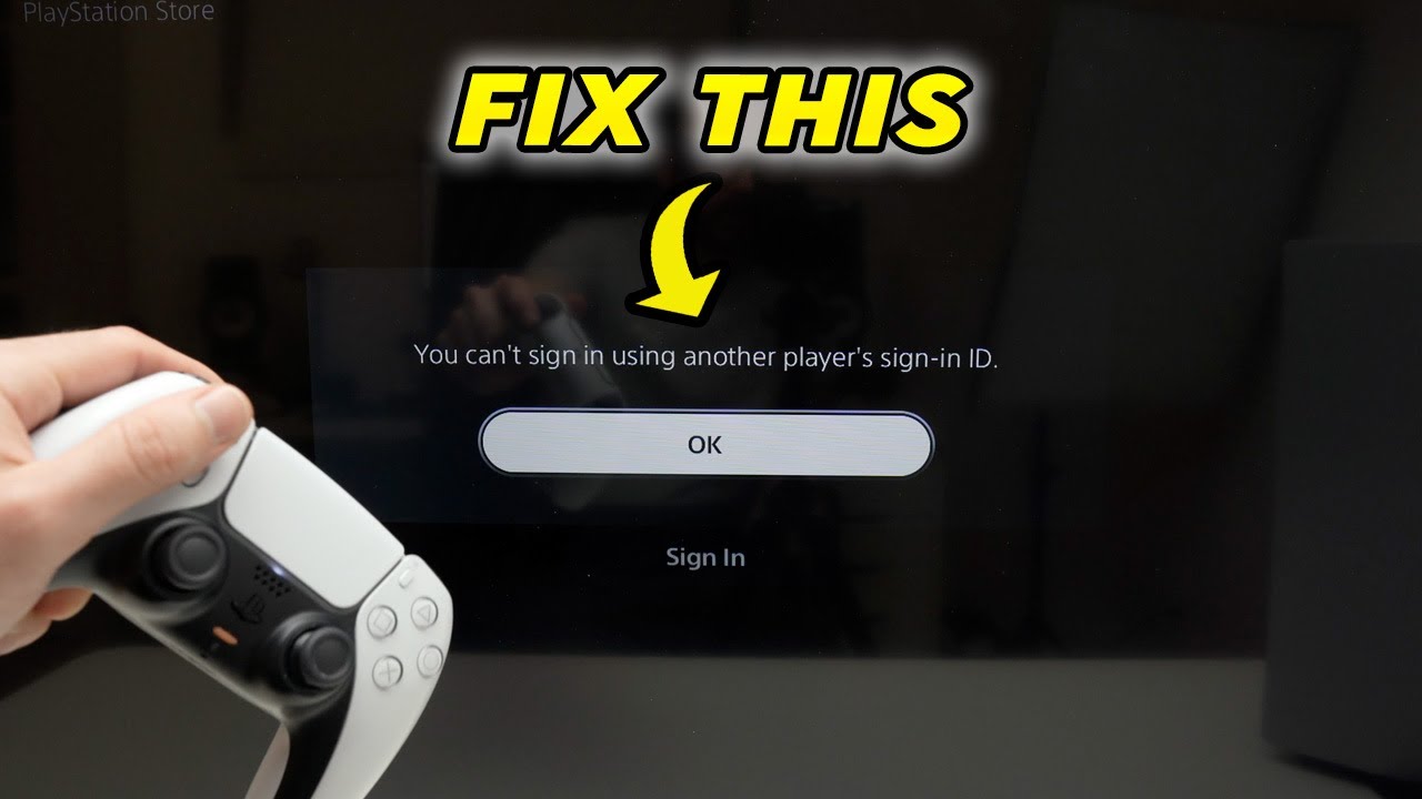 PS5 : How to Fix Can't sign in using another player's ID