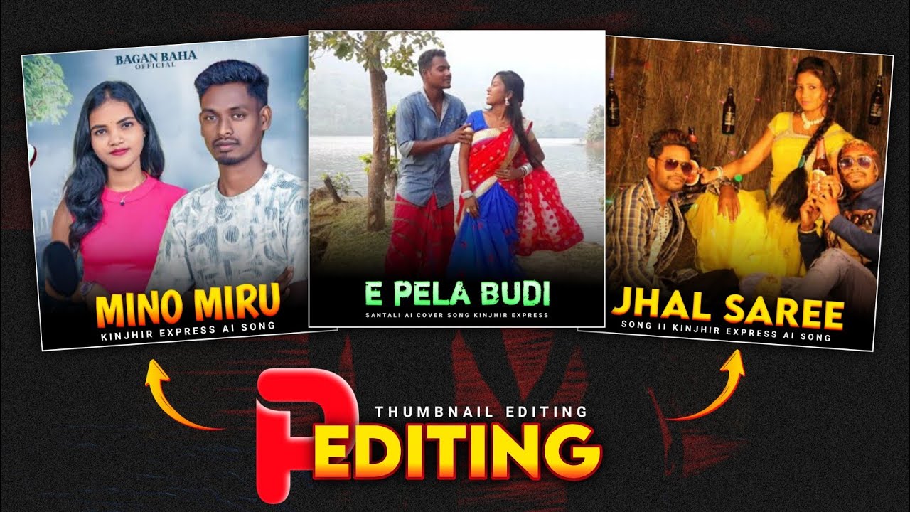 ☑️ Ai Cover Song ll Pixelab Thumbnail Editing 🔥 Santali Editing Toturial 2025