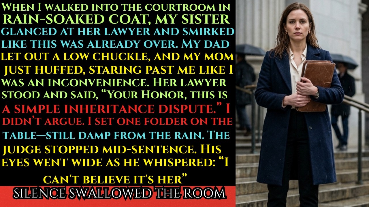 I Walked Into Court Drenched &mdash; My Sister Smirked&hellip;But the Judge&rsquo;s Eyes Went Wide&hellip;