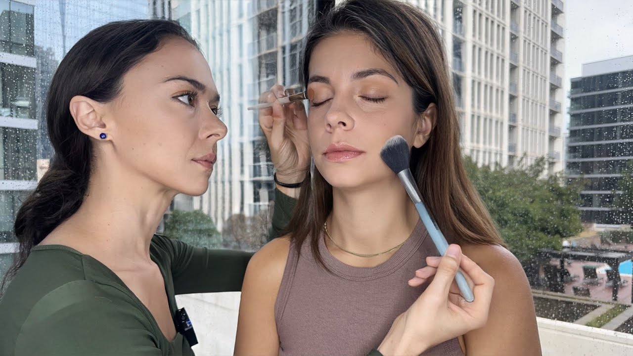 ASMR Doing Her Makeup Tutorial + Skin Care on a Rainy Morning - Soft Spoken Role Play w/ @Mad P ASMR