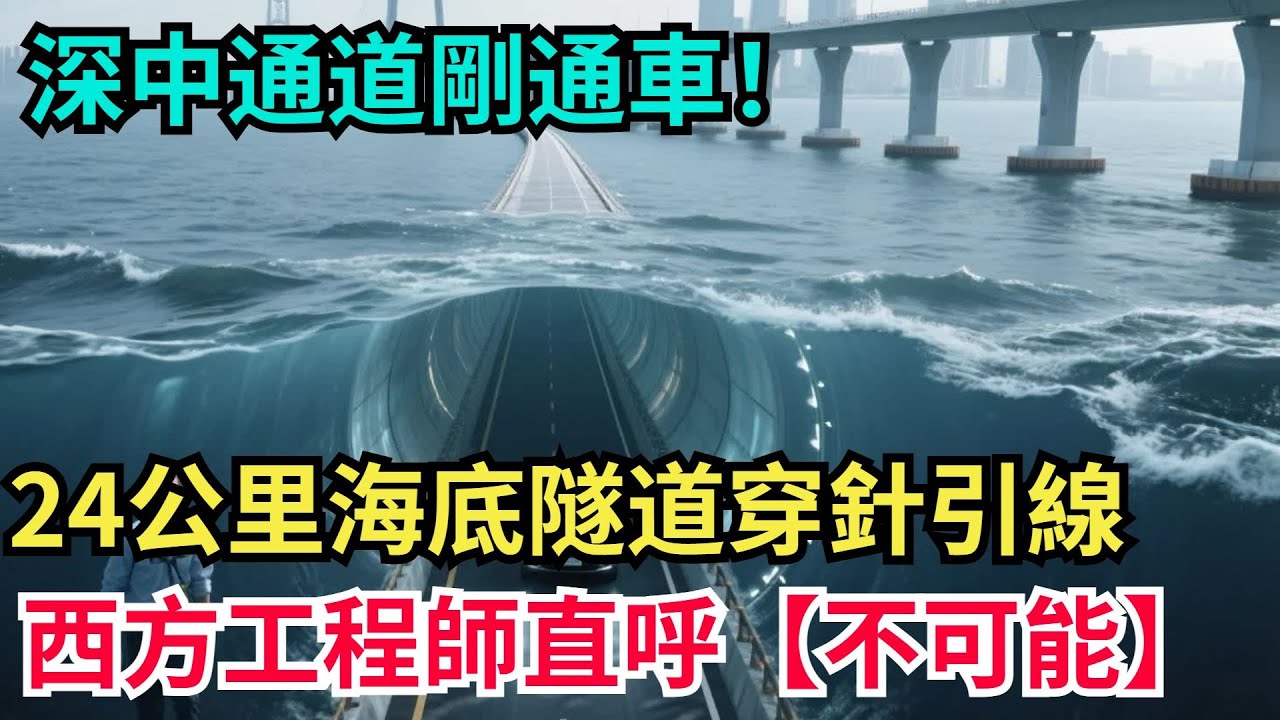 深中通道剛通車，24公裏海底隧道穿針引線，西方工程師直呼“不可能”！【天工重器】#科普#超級工程 #建造 #中國基建