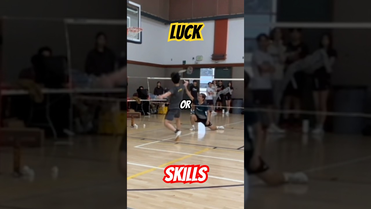 LUCK or SKILLS? #badminton #luckorskill #tournament #berkeley #shorts #youtubeshorts #mensingle