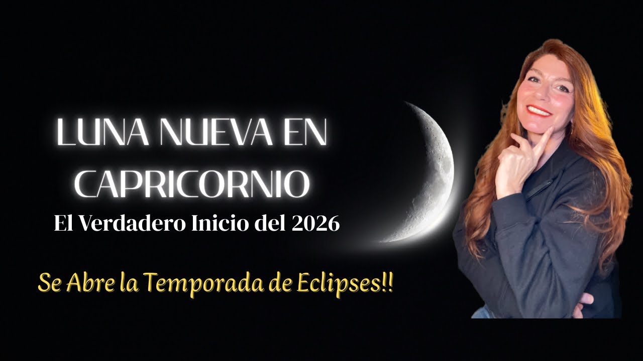 ✨Luna Nueva en Capricornio. 18 Enero 2026. El Verdadero Comienzo que abre La Temporada de Eclipses!