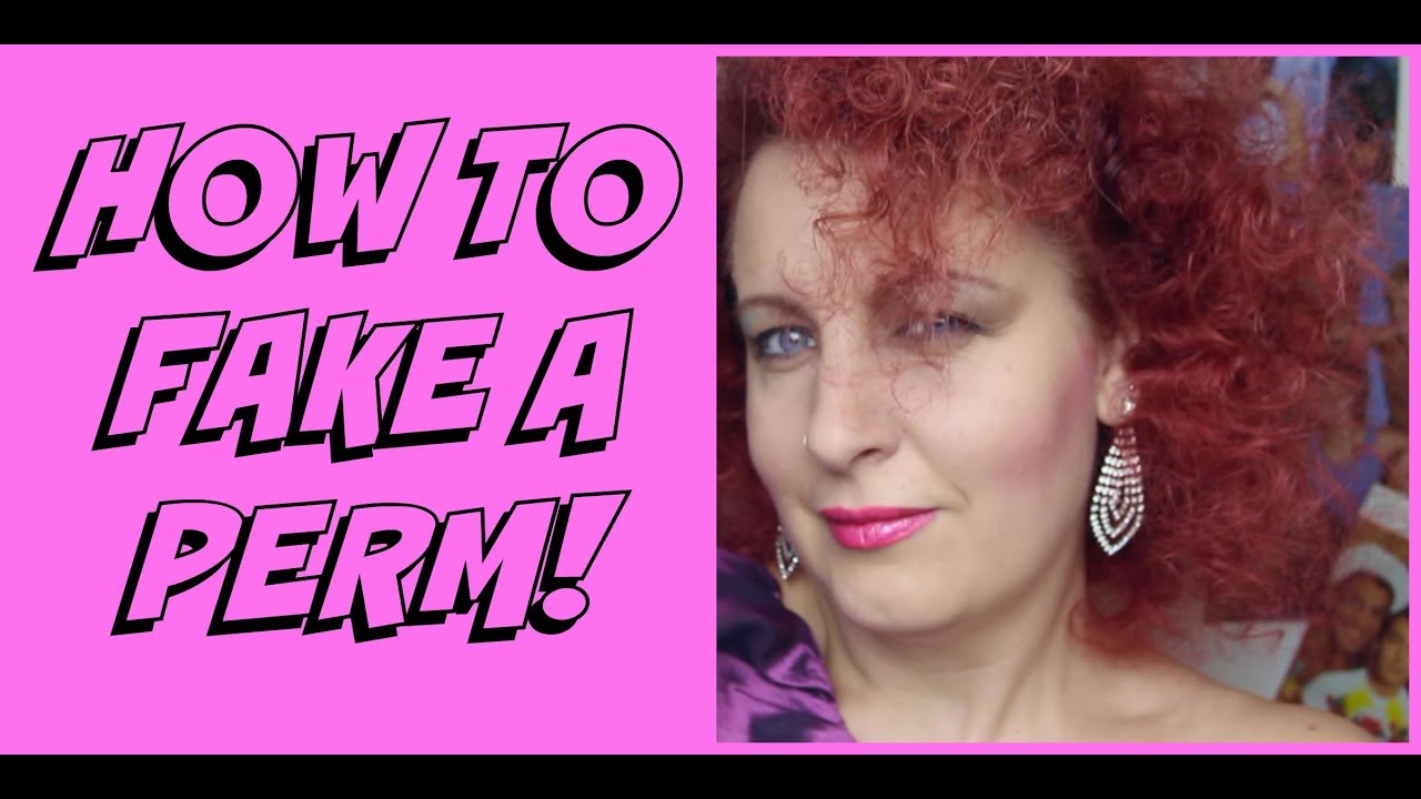How to Fake a Perm! 80's Hair