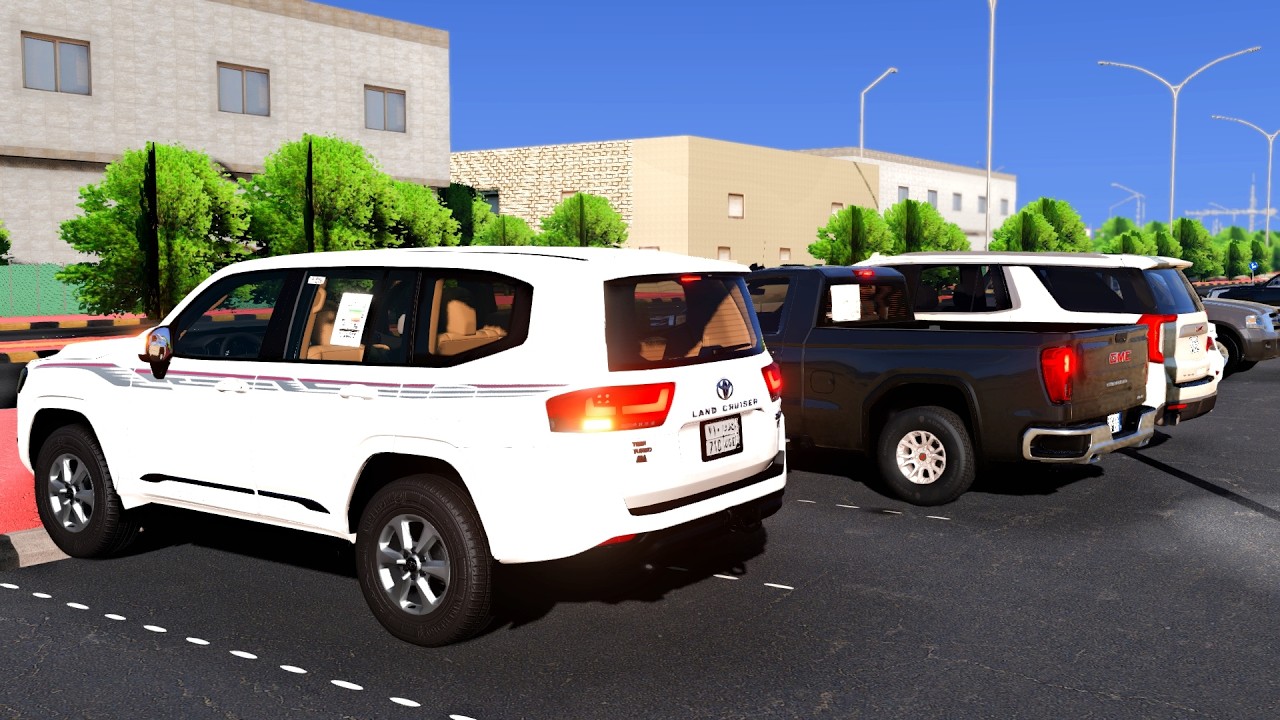 ابوه مريض فاستغل الفرصة واخذ اللاند كروزر ! تفحيط وهروب من الشرطة النهاية صادمة 🚓😨 - beamNG drive