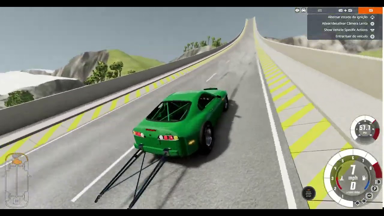 Destruição de carros vs Arena de salto de carro BeamNG.Drive