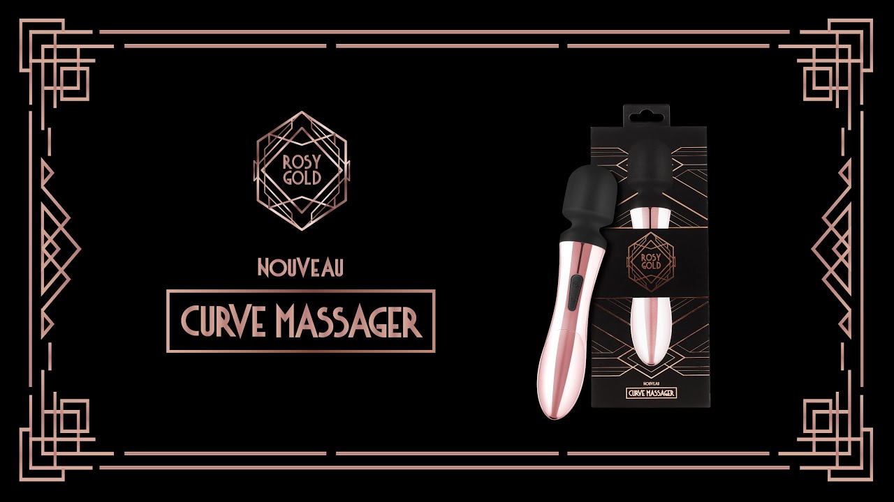 Rosy Gold Nouveau Curve Wand Massager - ONE-DC Wholesale