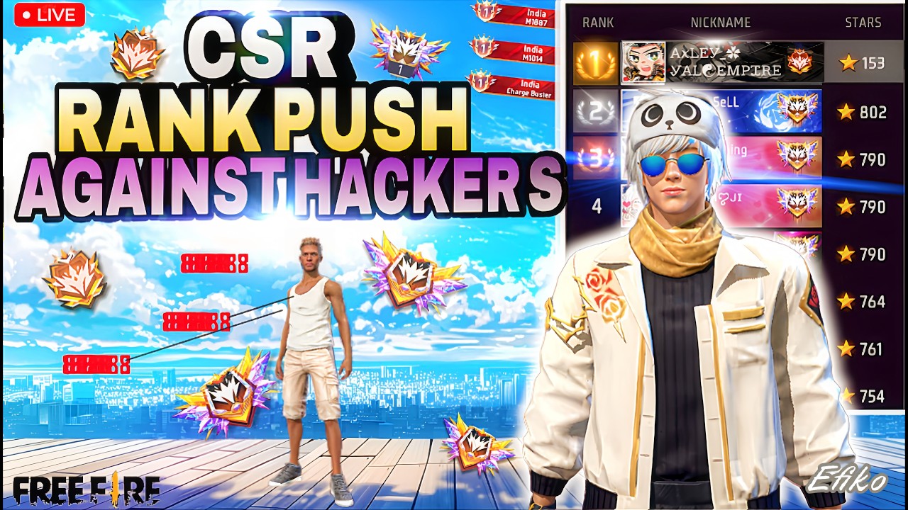 🔴(CSR NEW SEASON RANK PUSH !! 👻👻#shortlivestream  #verticallive #shortlive #garenafreefire #csrank
