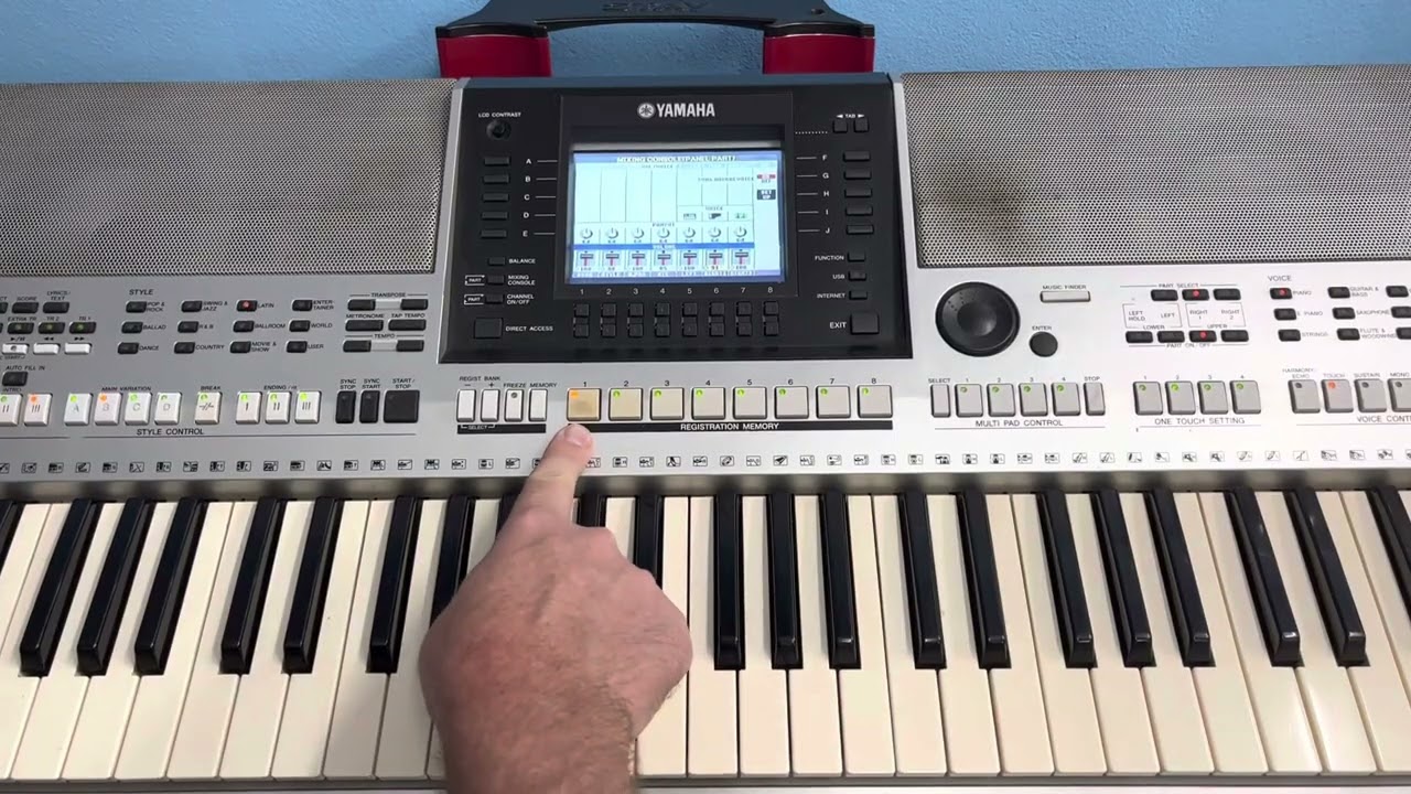 Como aumentar ou diminuir os volumes teclados  Yamaha s 900 s 910 s700 s 710