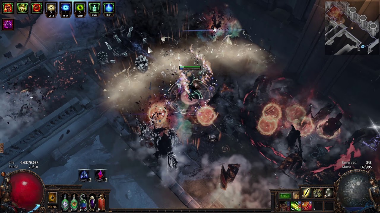 POE 3.10 - Simulacrum 20 waves (Deathless) Non-herald build!