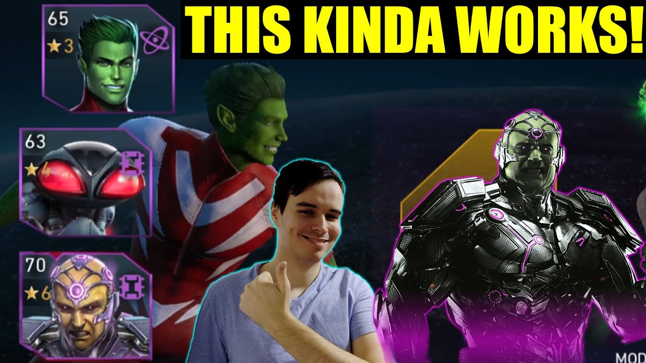 Can Brainiac Lethal Damage Buff No Gears Beast Boy? Injustice 2 Mobile