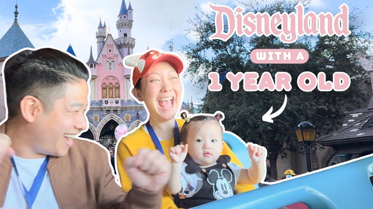 1 YEAR OLD BABY GOES ON FIRST RIDE AT DISNEYLAND