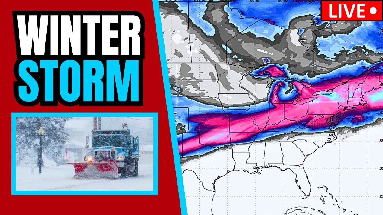 🔴BREAKING Winter Storm Update - Crippling Snow & Ice Storm - LIVE
