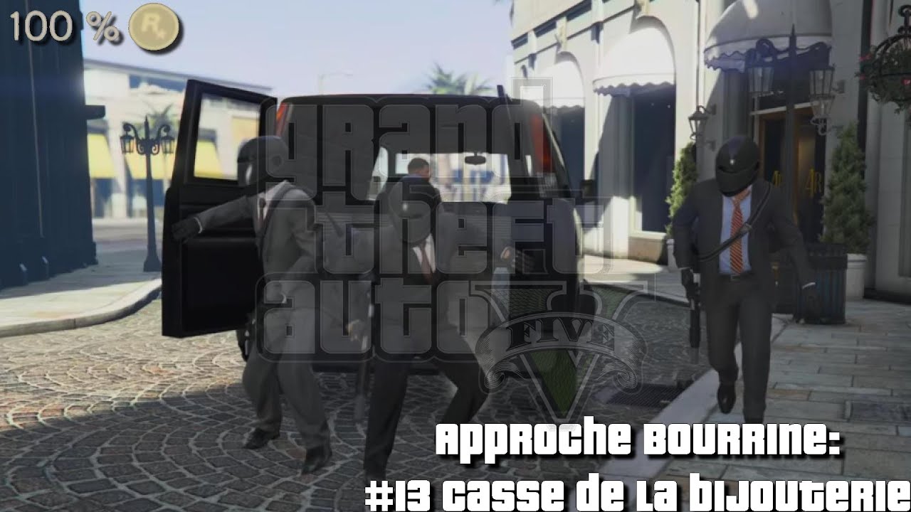 GTA 5 PS5 : #13 Casse de la bijouterie (Approche Bourrine)  [100 % MEDAILLE D'OR]