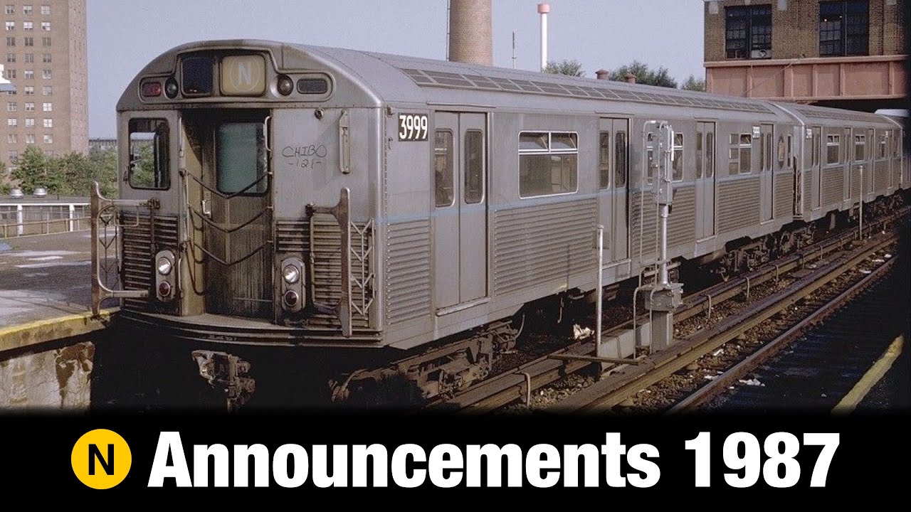 N train announcements 1987