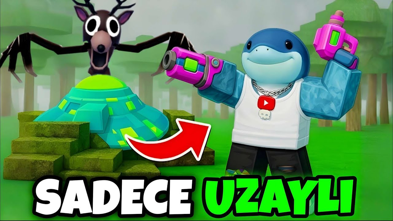 SADECE UZAYLI EŞYALARIYLA 99 GECE HAYATTA KALDIM - ROBLOX ORMANDA 99 GECE