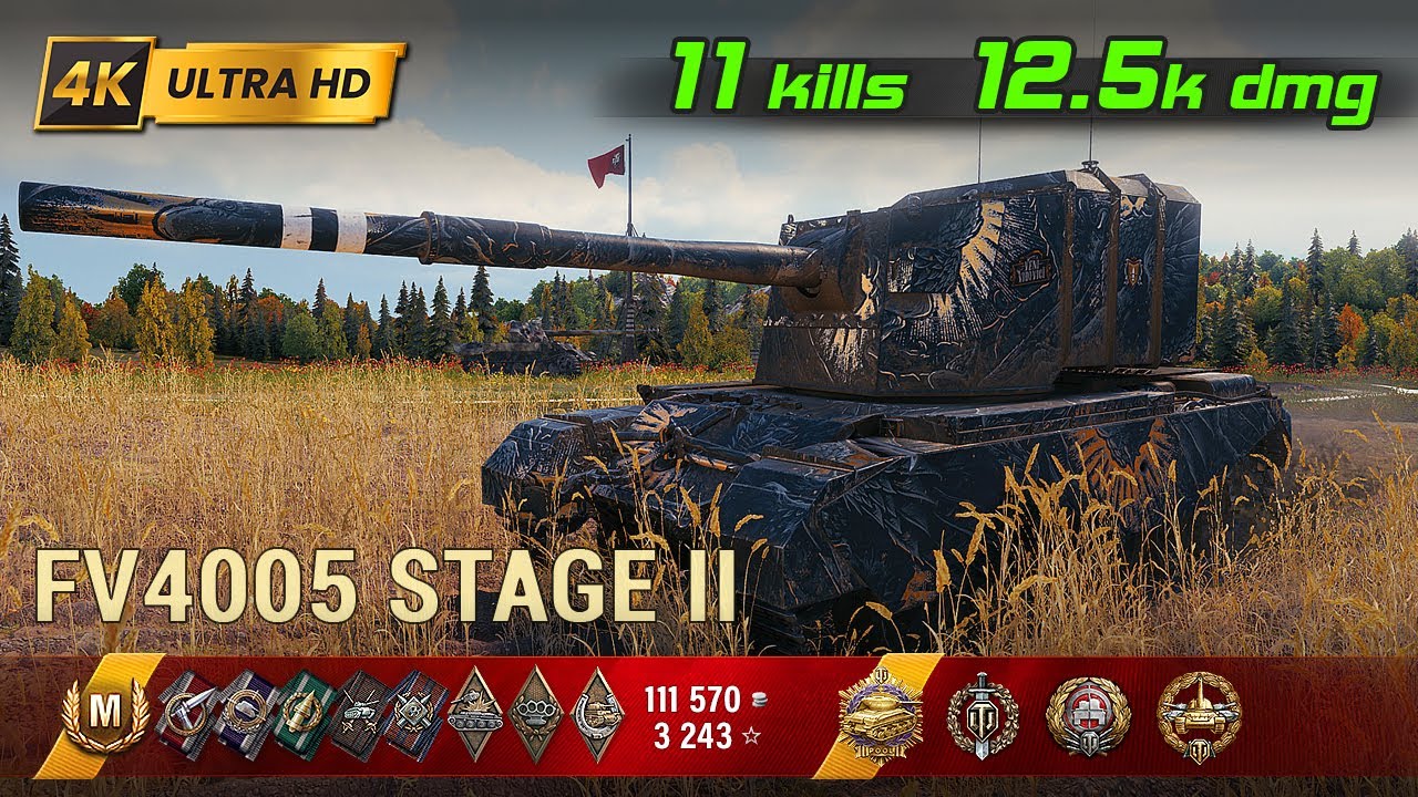 FV4005 Stage II 💥 11 Kills / 12.5k Damage 💥 WoT Replay #114
