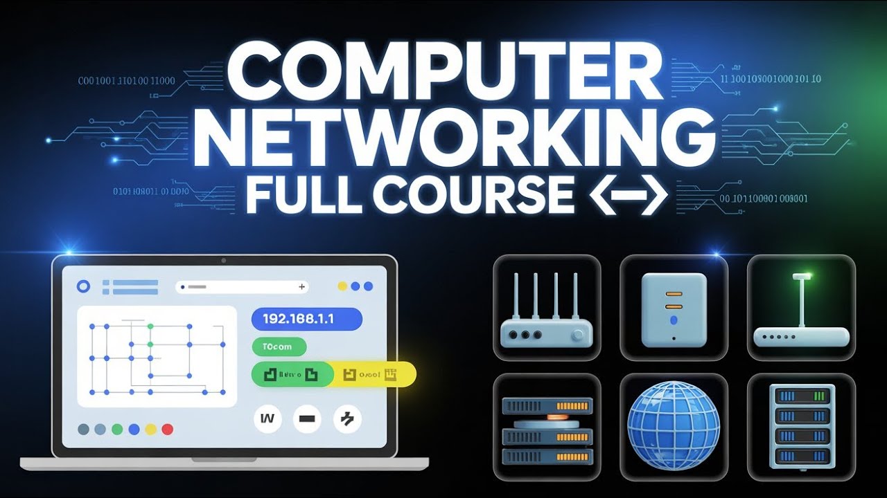 Networking Fundamentals to Advanced Concepts ⚡ | Complete Course 🚀