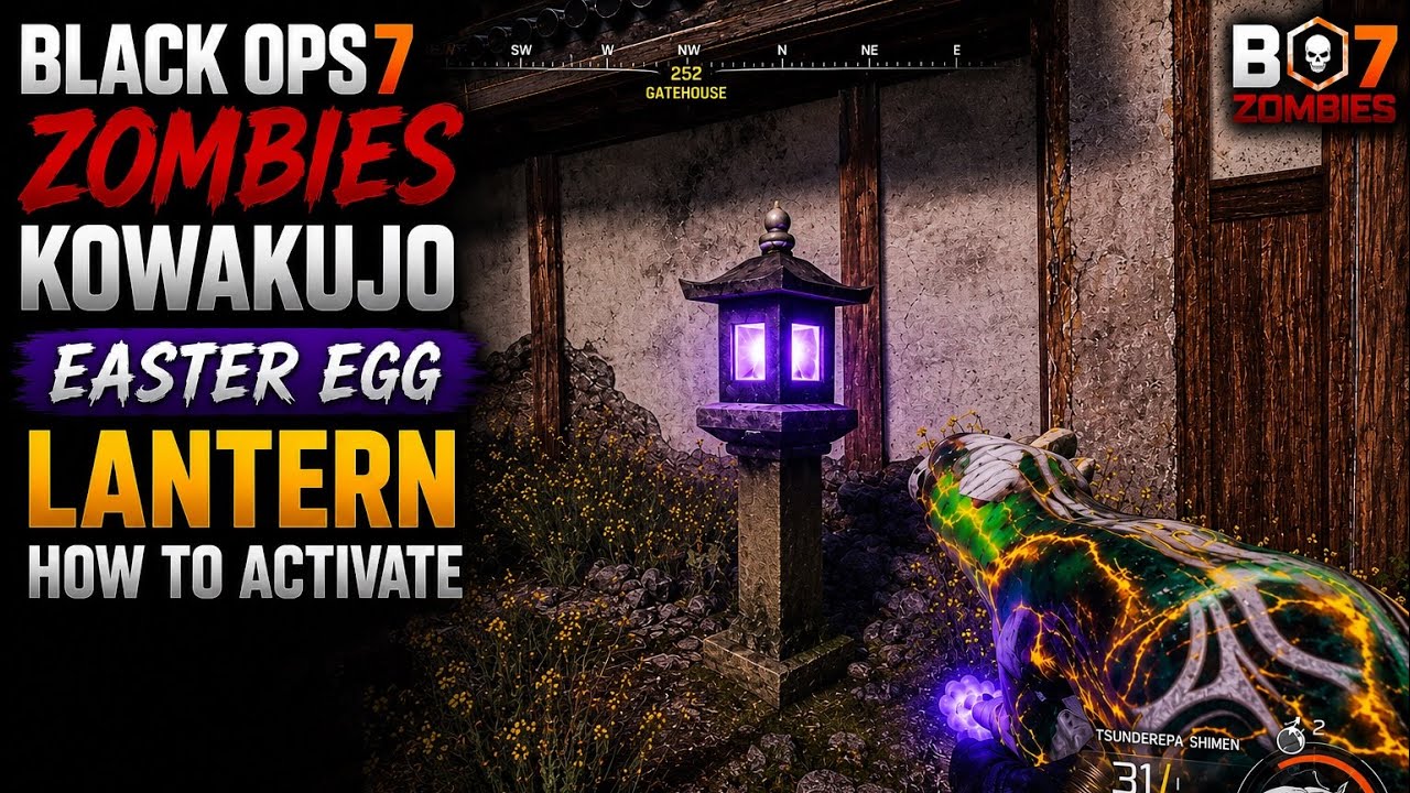 BLACK OPS 7 ZOMBIES KOWAKUJO EASTER EGG LANTERN HOW TO ACTIVATE GUIDE #Blackops7