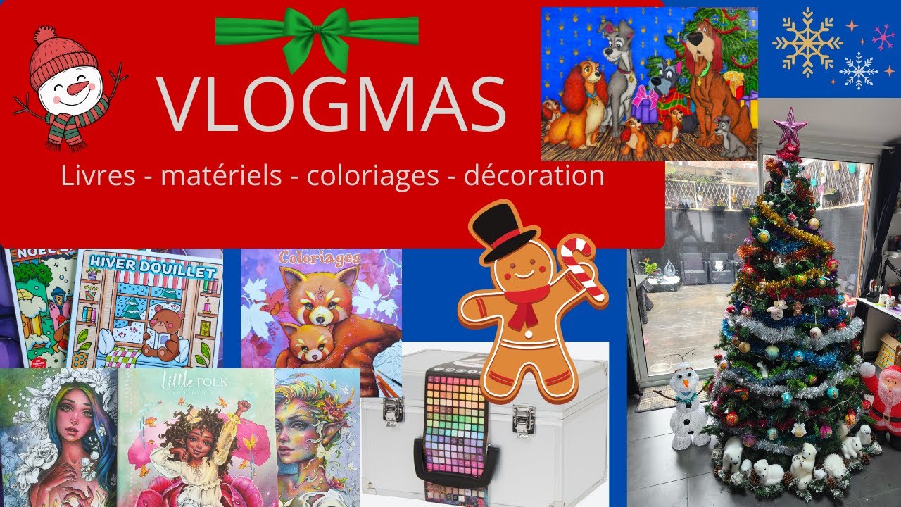 Vlog coloriage : Livres - matériels - coloriages - décoration