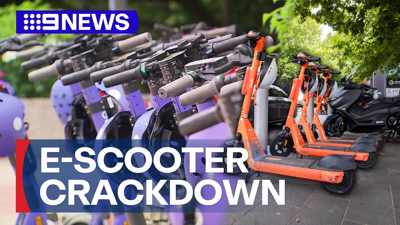 Plans to make WA's e-scooter laws the toughest in Australia | 9 News Australia
