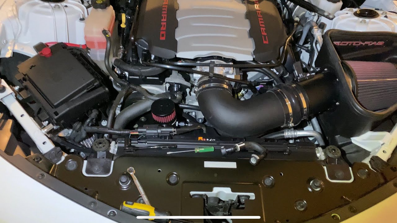 Installing a mighty mouse oil catch can on my 6th Gen 2021 Camaro SS 1LE