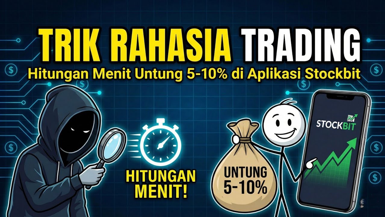 Trik Rahasia Trading Hitungan Menit Untung 5-10% di Aplikasi Stockbit