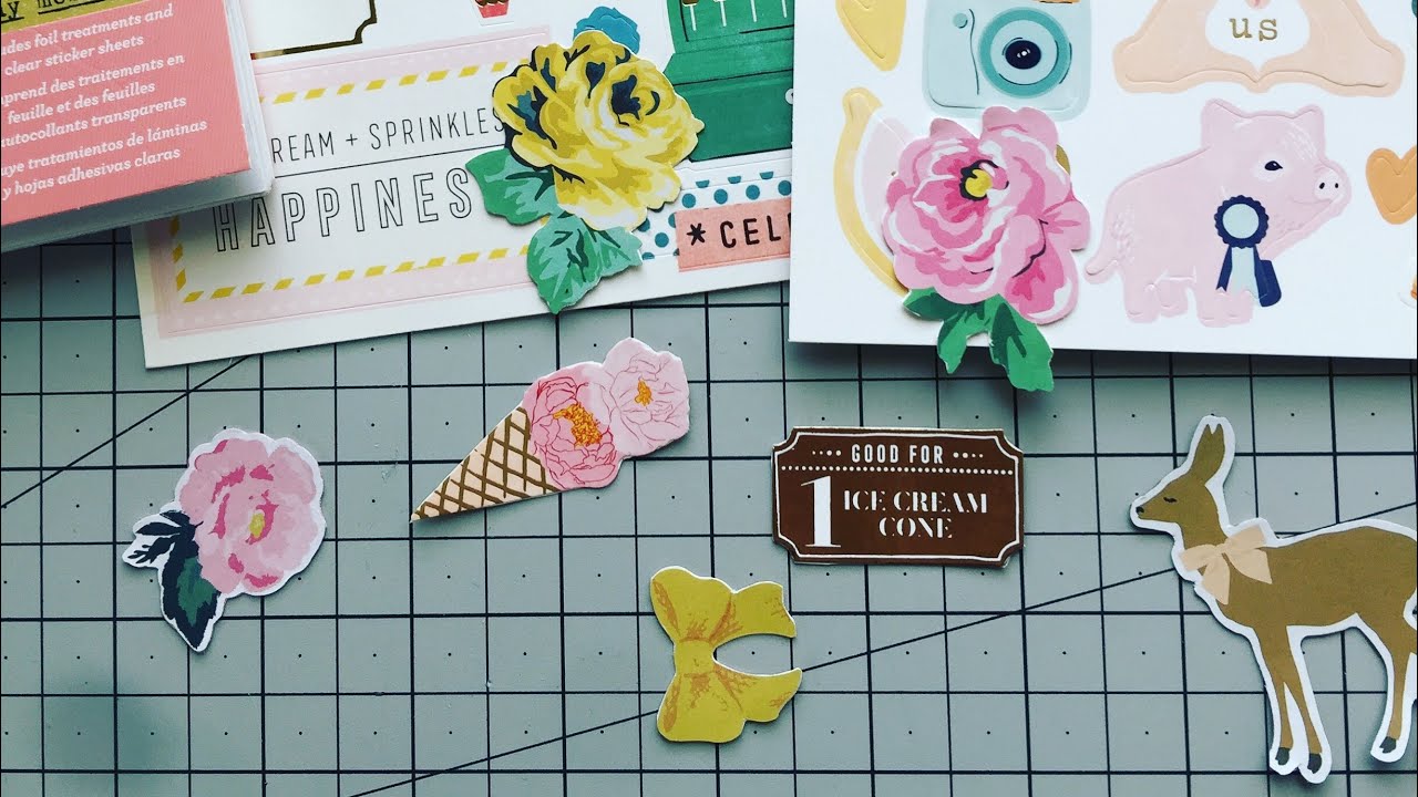 Build your Ephemera/Chipboard stash using stickers