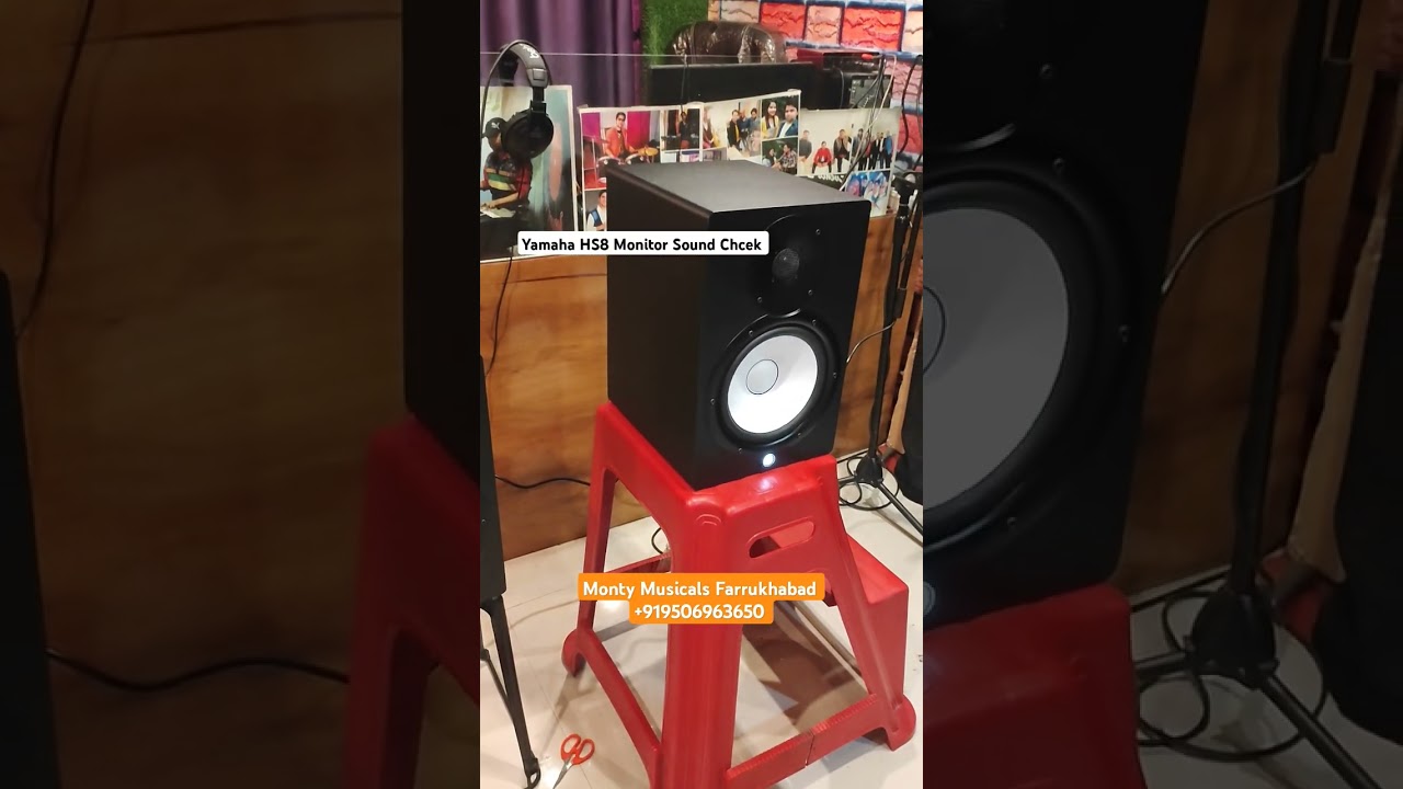 Yamaha HS8 Monitor Sound Check Best Quality Studio Monitor #yamaha #studio #yamahamusiccorporation