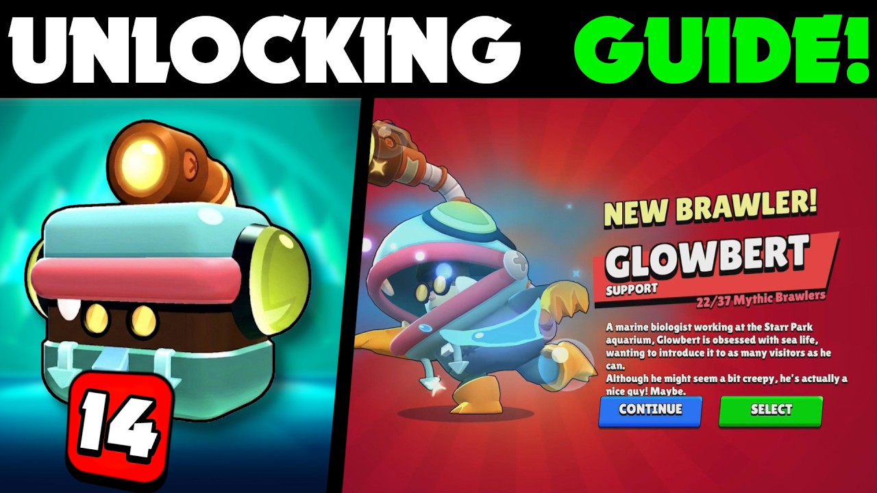 New Brawler Glowbert is here! Unlocking & Gameplay of Glowbert in Brawl Stars🐟🔥