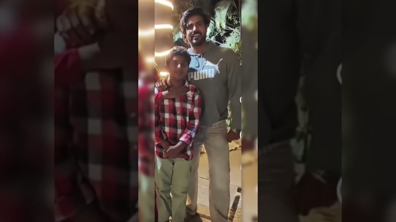 Abhinav cute pics with children #abhinavvishwanathan #meghasandesamserial #meghasandesam 