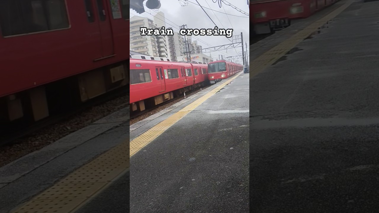 Japan Train Crossing Platform !🚆🇯🇵#japan #train #platform #cross #viral #travel #japanrailway