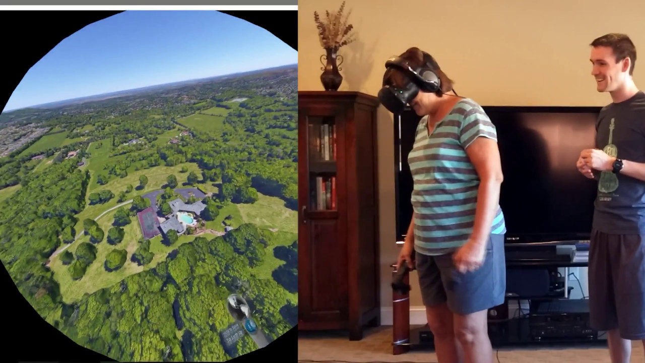 61-Year-Old Mom Plays Google Earth VR (HTC Vive)