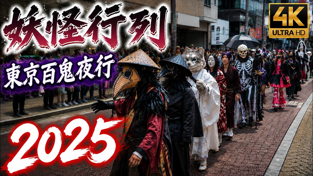 【東京百鬼夜行2025】高円寺の街に妖怪が出現！商店街を練り歩く！現代に甦る妖怪たちの宴 高円寺フェス Tokyo Hyakki Yagyo at Koenji Festival