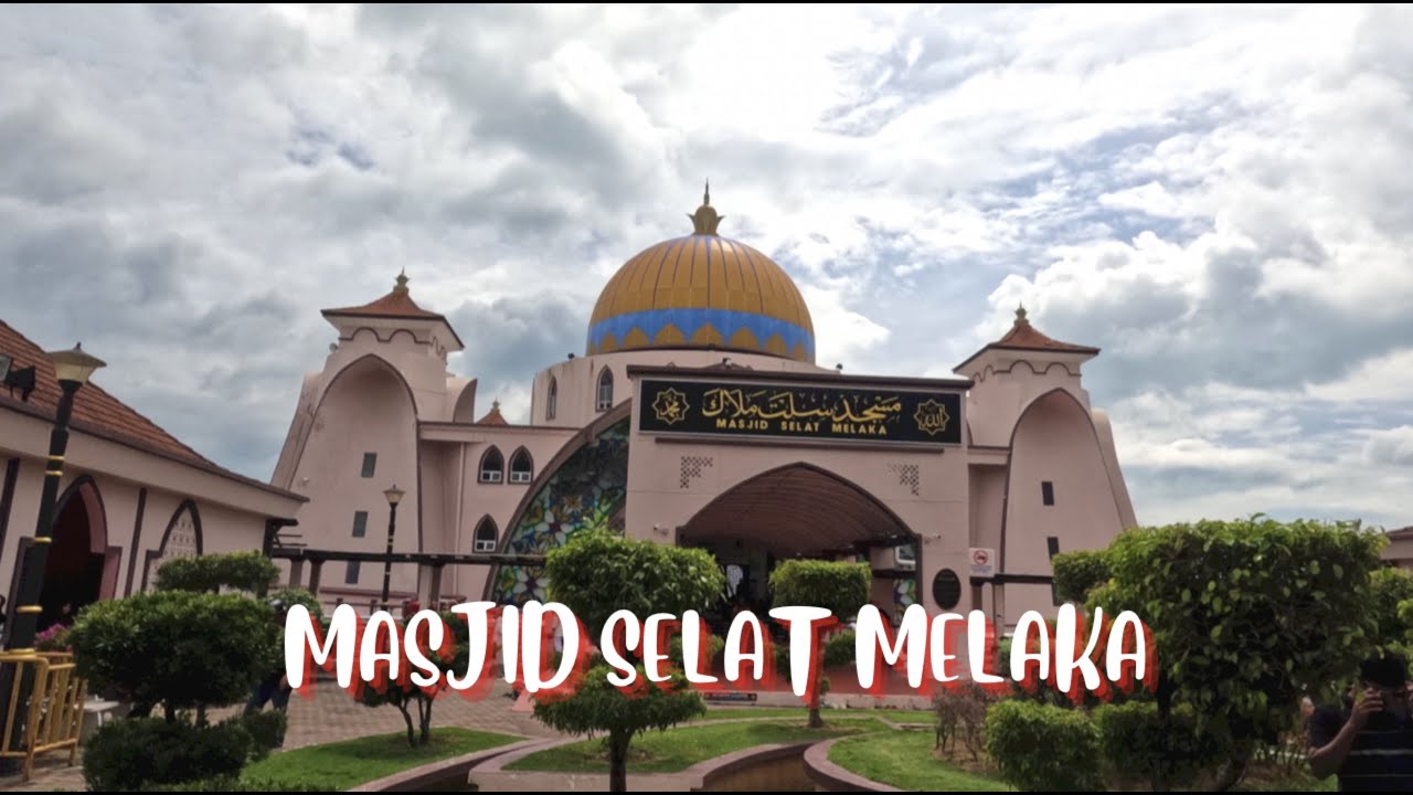 🇲🇾WALK TOUR MALACCA STRAITS MOSQUE || MASJID SELAT MELAKA || BEAUTIFUL SEASIDE VIEW