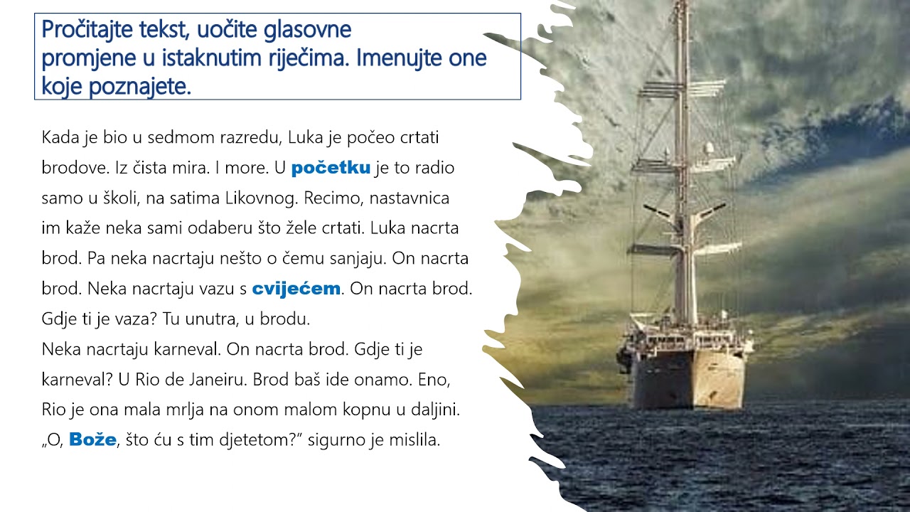 Hrvatski jezik, 7.r. OŠ - Palatalizacija i jotacija u govoru i pismu