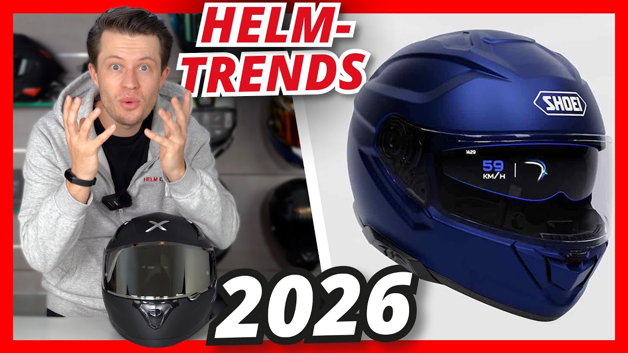 TOP 5 MOTORRADHELM TRENDS 2026 - So sind die Helme von morgen! ⛑️👽#Motorradhelm #Trends