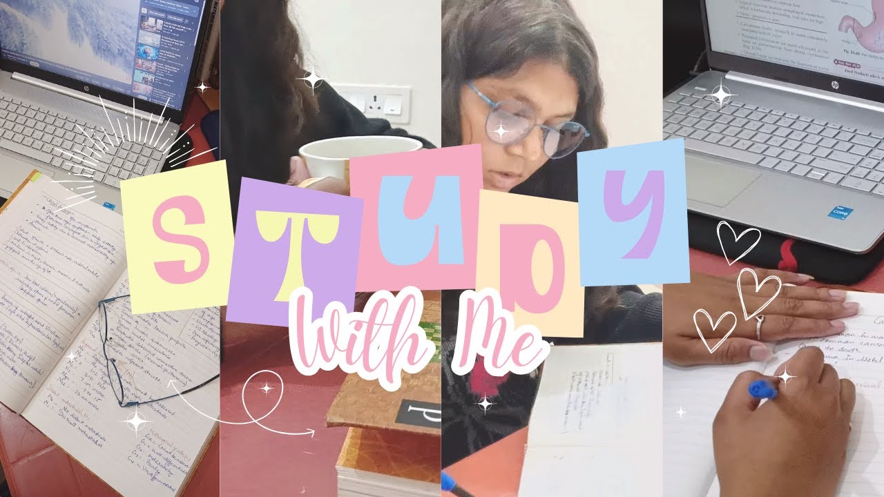 How I Study with no motivation|| Productive Study Session⌛ ||Notes making📑||