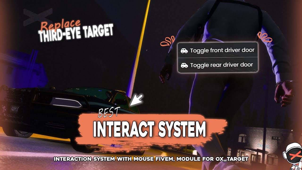 Interaction system with mouse FiveM | OX Target [ESX, QB & Custom Framework]