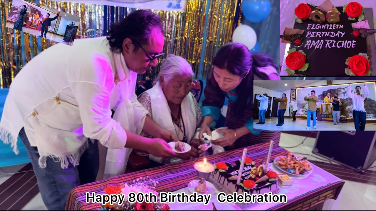 Happy 80th birthday  Celebration||Ama Richoe/pokhara Nepal/#migmarsamdup 