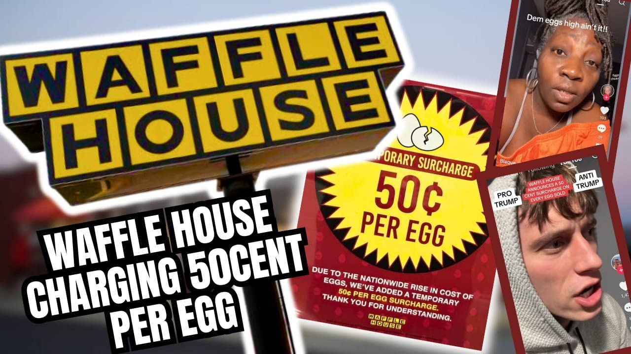 Count your days: Waffle House announces 50. cent surcharge on eggs + To-go order fees