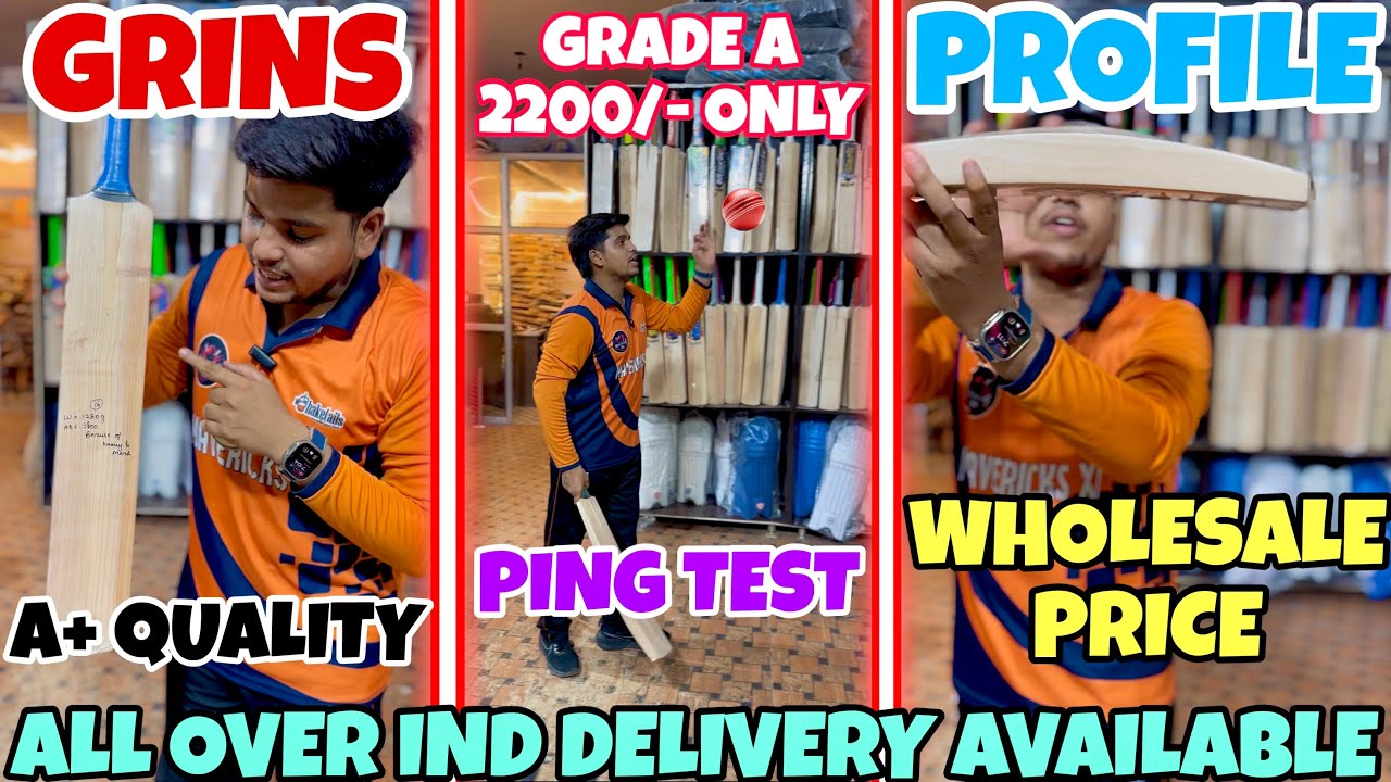 Top Quality Kashmir Willow And Natured English Willow Bats | Wholesale Price | Under 2200 Book Fast
