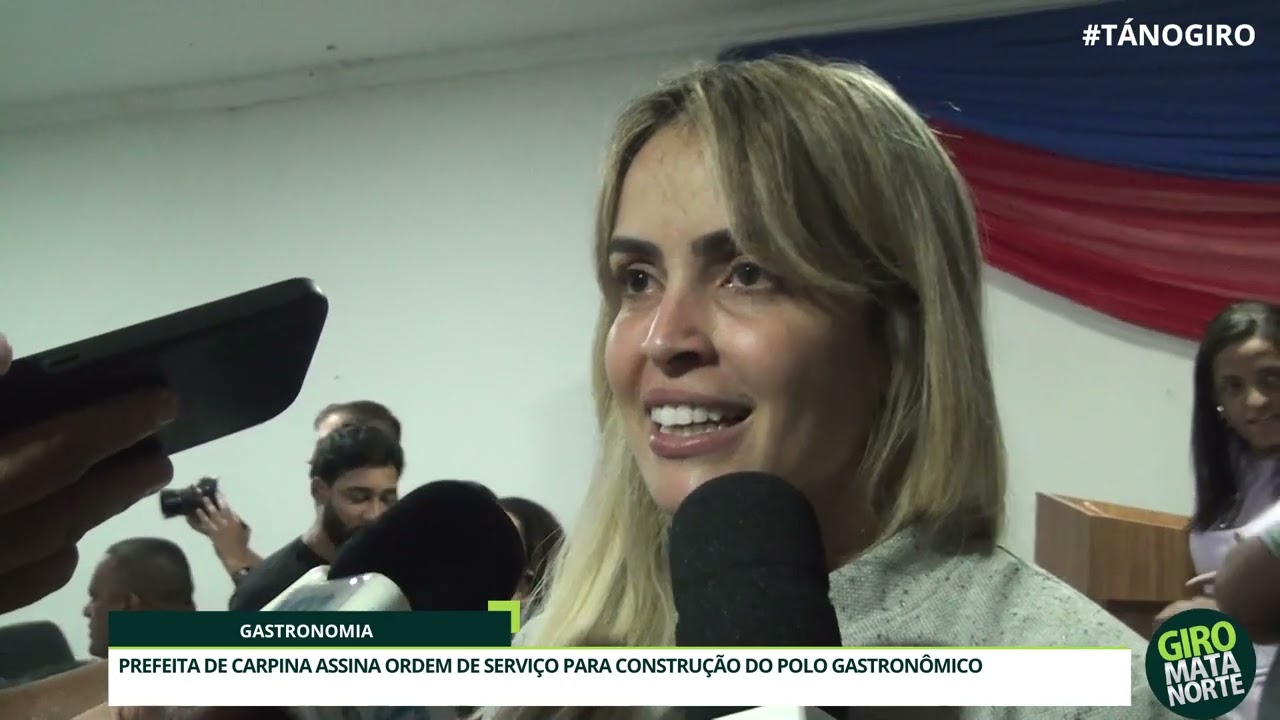 Prefeita de Carpina assina Ordem de Serviço para construção do Polo Gastronômico