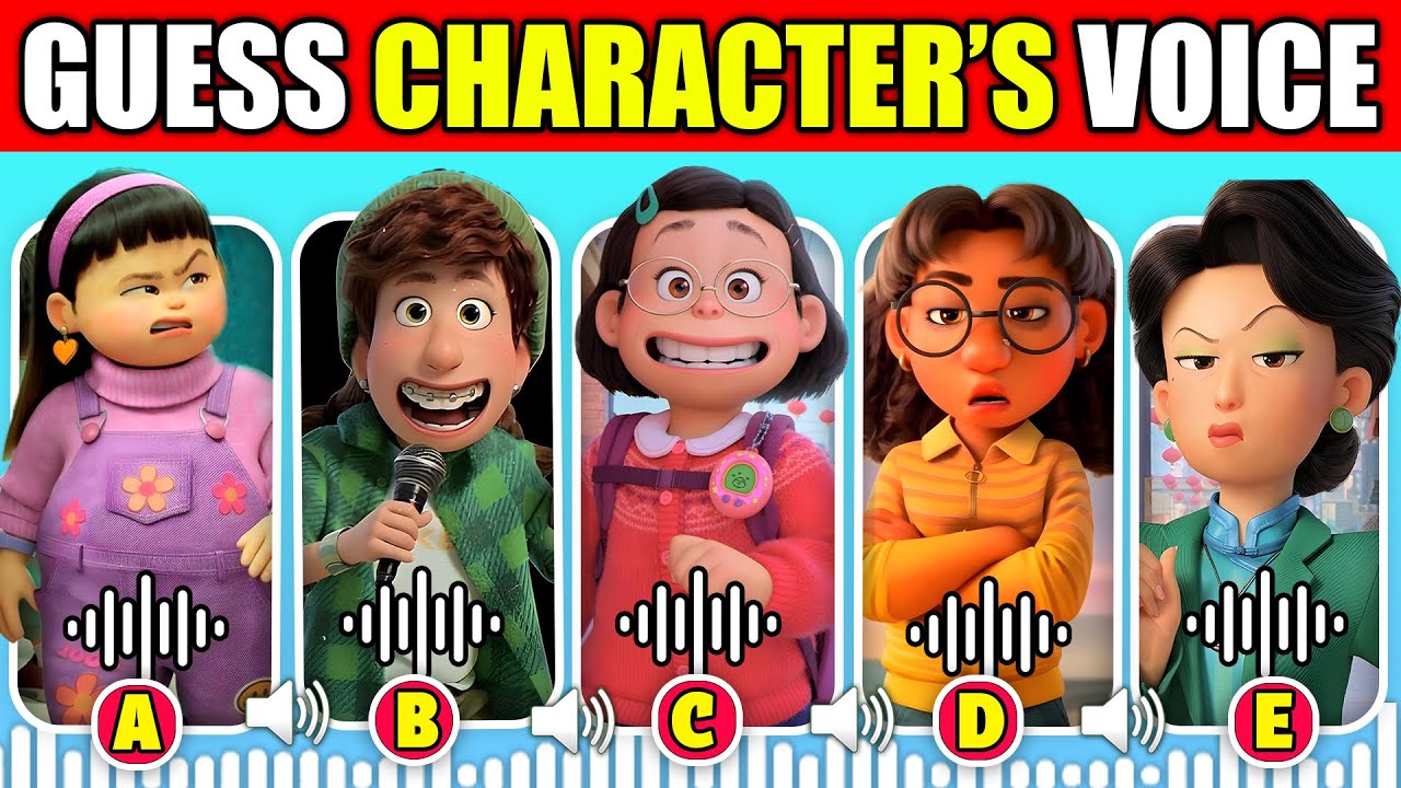 🔊IMPOSSIBLE Guess The Turning Red Movie Characters By Their Voice Quiz! | Mei Lee, Ming Lee