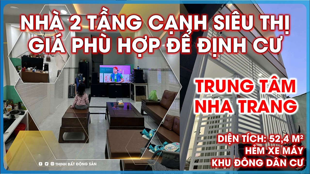 💥Nhà hẻm cạnh siêu thị Co.op Mart Nha Trang chỉ hơn 4 tỷ! Thích hợp định cư lâu dài