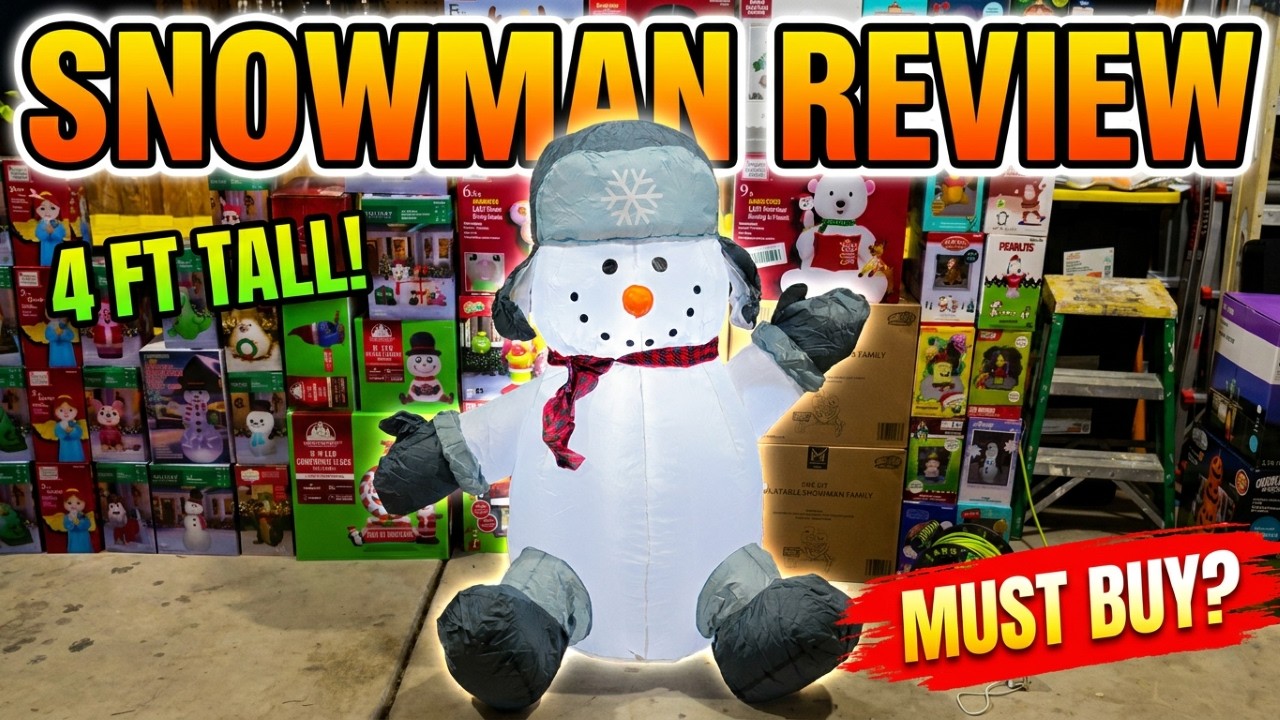 Review: Sitting Snowman Christmas inflatable