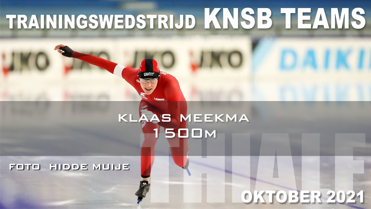 Klaas Meekma 1500m trainingswedstrijd KNSB Teams Thialf okt 2021